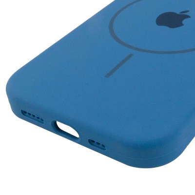 Чохол Silicone Case Full Protective (AA) with MagSafe для Apple iPhone 11 (6.1") Синій / Denim Blue Чохол Silicone Case Full Protective (AA) with MagSafe для Apple iPhone 11 (6.1") Синій / Denim Blue