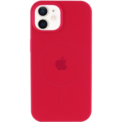 Чохол Silicone Case Full Protective (AA) with MagSafe для Apple iPhone 11 (6.1") Червоний / Deep Red Чохол Silicone Case Full Protective (AA) with MagSafe для Apple iPhone 11 (6.1") Червоний / Deep Red