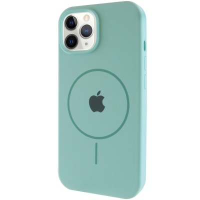 Чохол Silicone Case Full Protective (AA) with MagSafe для Apple iPhone 11 Pro (5.8") Бірюзовий / Light Turquoise Чохол Silicone Case Full Protective (AA) with MagSafe для Apple iPhone 11 Pro (5.8") Бірюзовий / Light Turquoise