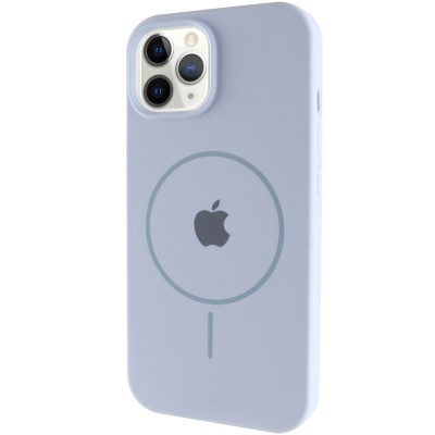 Чохол Silicone Case Full Protective (AA) with MagSafe для Apple iPhone 11 Pro (5.8") Блакитний / Lilac Blue