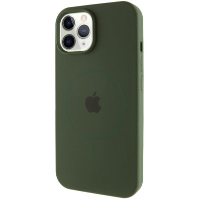 Чохол Silicone Case Full Protective (AA) with MagSafe для Apple iPhone 12 Pro Max (6.7") Зелений / Cyprus Green Чохол Silicone Case Full Protective (AA) with MagSafe для Apple iPhone 12 Pro Max (6.7") Зелений / Cyprus Green