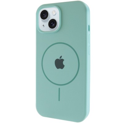 Чохол Silicone Case Full Protective (AA) with MagSafe для Apple iPhone 13 (6.1") Бірюзовий / Light Turquoise Чохол Silicone Case Full Protective (AA) with MagSafe для Apple iPhone 13 (6.1") Бірюзовий / Light Turquoise