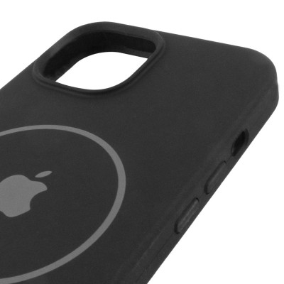 Чохол Silicone Case Full Protective (AA) with MagSafe для Apple iPhone 13 (6.1") Чорний / Black Чохол Silicone Case Full Protective (AA) with MagSafe для Apple iPhone 13 (6.1") Чорний / Black