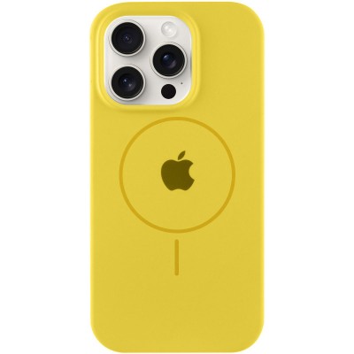 Чохол Silicone Case Full Protective (AA) with MagSafe для Apple iPhone 13 Pro (6.1") Жовтий / Yellow Чохол Silicone Case Full Protective (AA) with MagSafe для Apple iPhone 13 Pro (6.1") Жовтий / Yellow