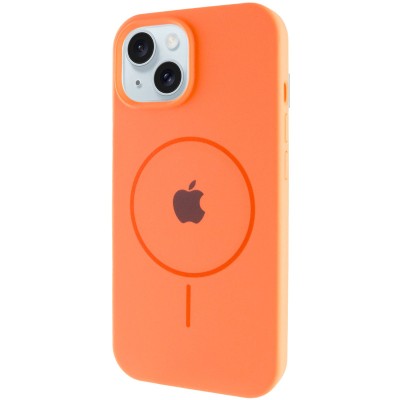 Чохол Silicone Case Full Protective (AA) with MagSafe для Apple iPhone 14 (6.1") Помаранчевий / Papaya Чохол Silicone Case Full Protective (AA) with MagSafe для Apple iPhone 14 (6.1") Помаранчевий / Papaya