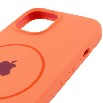 Чохол Silicone Case Full Protective (AA) with MagSafe для Apple iPhone 14 (6.1") Помаранчевий / Papaya Чохол Silicone Case Full Protective (AA) with MagSafe для Apple iPhone 14 (6.1") Помаранчевий / Papaya
