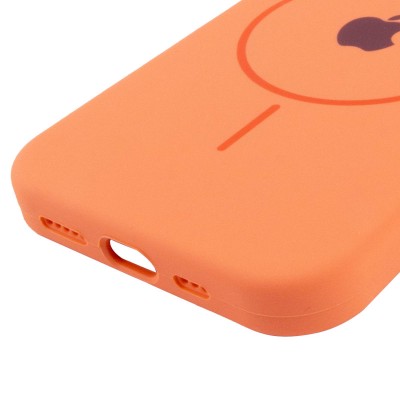 Чохол Silicone Case Full Protective (AA) with MagSafe для Apple iPhone 14 (6.1") Помаранчевий / Papaya Чохол Silicone Case Full Protective (AA) with MagSafe для Apple iPhone 14 (6.1") Помаранчевий / Papaya