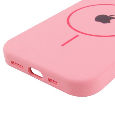 Чохол Silicone Case Full Protective (AA) with MagSafe для Apple iPhone 14 (6.1") Рожевий / Light pink Чохол Silicone Case Full Protective (AA) with MagSafe для Apple iPhone 14 (6.1") Рожевий / Light pink