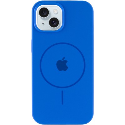 Чохол Silicone Case Full Protective (AA) with MagSafe для Apple iPhone 14 (6.1") Синій / Capri Blue