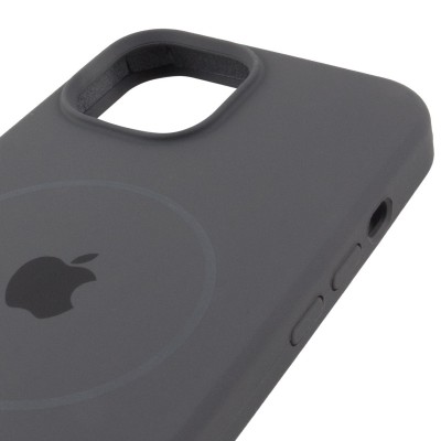Чохол Silicone Case Full Protective (AA) with MagSafe для Apple iPhone 14 (6.1") Сірий / Dark Gray Чохол Silicone Case Full Protective (AA) with MagSafe для Apple iPhone 14 (6.1") Сірий / Dark Gray