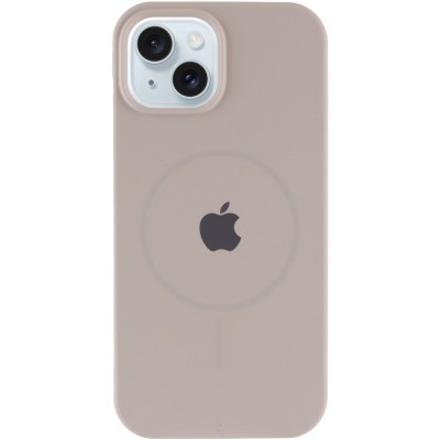 Чохол Silicone Case Full Protective (AA) with MagSafe для Apple iPhone 14 (6.1") Сірий / Light Grey
