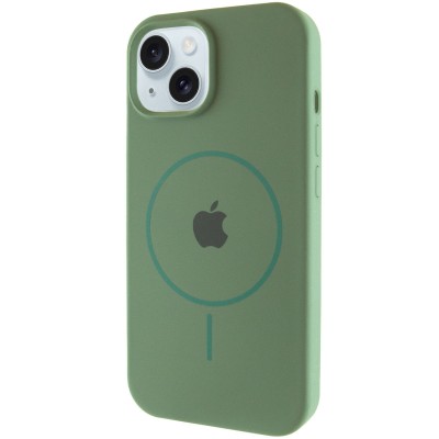 Чохол Silicone Case Full Protective (AA) with MagSafe для Apple iPhone 14 Plus (6.7") Зелений / Pine green Чохол Silicone Case Full Protective (AA) with MagSafe для Apple iPhone 14 Plus (6.7") Зелений / Pine green