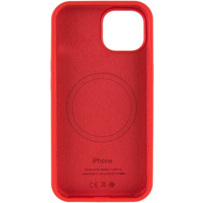 Чохол Silicone Case Full Protective (AA) with MagSafe для Apple iPhone 14 Plus (6.7") Червоний / Red
