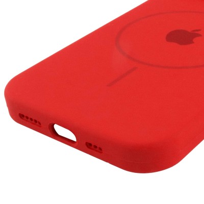 Чохол Silicone Case Full Protective (AA) with MagSafe для Apple iPhone 14 Plus (6.7") Червоний / Red