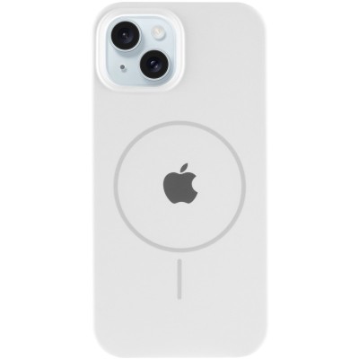 Чохол Silicone Case Full Protective (AA) with MagSafe для Apple iPhone 15 (6.1") Білий / White Чохол Silicone Case Full Protective (AA) with MagSafe для Apple iPhone 15 (6.1") Білий / White