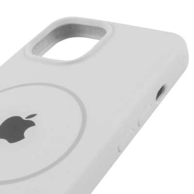 Чохол Silicone Case Full Protective (AA) with MagSafe для Apple iPhone 15 (6.1") Білий / White Чохол Silicone Case Full Protective (AA) with MagSafe для Apple iPhone 15 (6.1") Білий / White