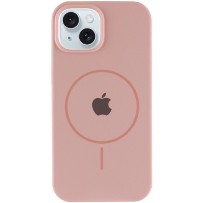 Чохол Silicone Case Full Protective (AA) with MagSafe для Apple iPhone 15 (6.1") Рожевий / Pink Sand Чохол Silicone Case Full Protective (AA) with MagSafe для Apple iPhone 15 (6.1") Рожевий / Pink Sand