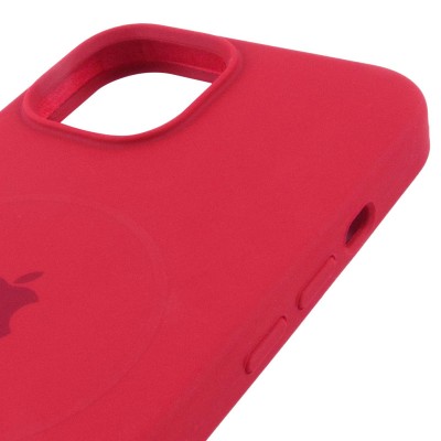 Чохол Silicone Case Full Protective (AA) with MagSafe для Apple iPhone 15 (6.1") Червоний / Deep Red Чохол Silicone Case Full Protective (AA) with MagSafe для Apple iPhone 15 (6.1") Червоний / Deep Red