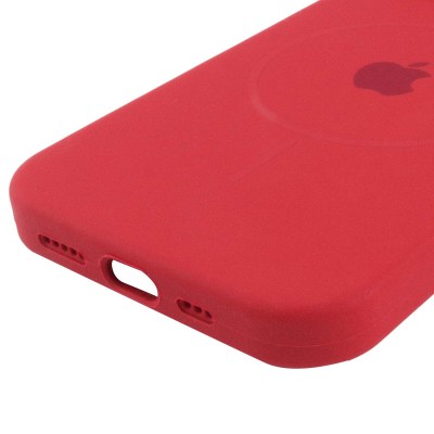 Чохол Silicone Case Full Protective (AA) with MagSafe для Apple iPhone 15 (6.1") Червоний / Deep Red Чохол Silicone Case Full Protective (AA) with MagSafe для Apple iPhone 15 (6.1") Червоний / Deep Red
