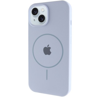 Чохол Silicone Case Full Protective (AA) with MagSafe для Apple iPhone 15 Plus (6.7") Блакитний / Lilac Blue Чохол Silicone Case Full Protective (AA) with MagSafe для Apple iPhone 15 Plus (6.7") Блакитний / Lilac Blue