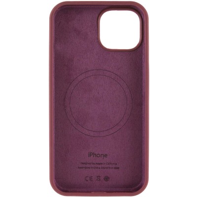 Чохол Silicone Case Full Protective (AA) with MagSafe для Apple iPhone 15 Plus (6.7") Бордовий / Plum Чохол Silicone Case Full Protective (AA) with MagSafe для Apple iPhone 15 Plus (6.7") Бордовий / Plum