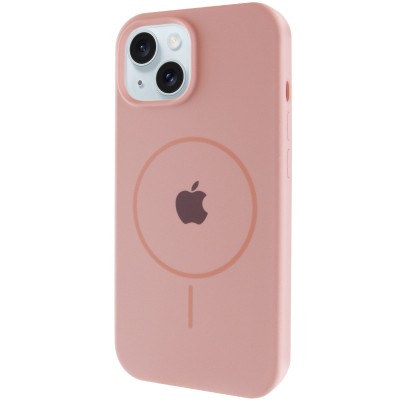 Чохол Silicone Case Full Protective (AA) with MagSafe для Apple iPhone 15 Plus (6.7") Рожевий / Pink Sand Чохол Silicone Case Full Protective (AA) with MagSafe для Apple iPhone 15 Plus (6.7") Рожевий / Pink Sand