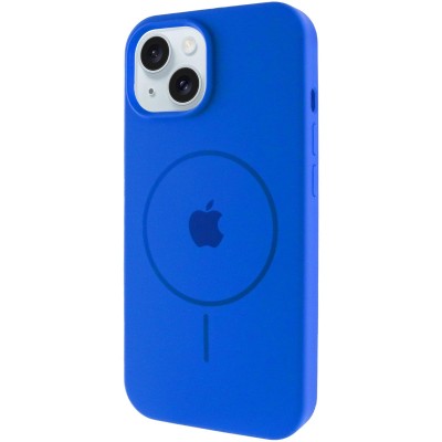 Чохол Silicone Case Full Protective (AA) with MagSafe для Apple iPhone 15 Plus (6.7") Синій / Capri Blue Чохол Silicone Case Full Protective (AA) with MagSafe для Apple iPhone 15 Plus (6.7") Синій / Capri Blue