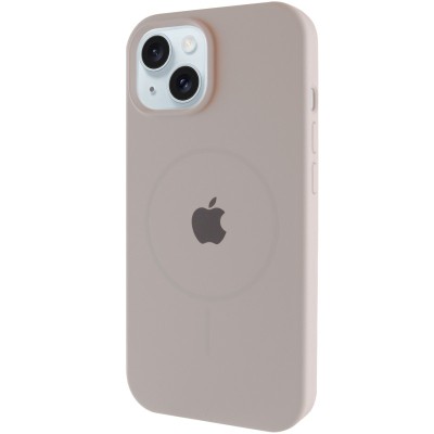 Чохол Silicone Case Full Protective (AA) with MagSafe для Apple iPhone 15 Plus (6.7") Сірий / Light Grey Чохол Silicone Case Full Protective (AA) with MagSafe для Apple iPhone 15 Plus (6.7") Сірий / Light Grey