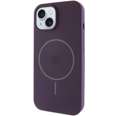 Чохол Silicone Case Full Protective (AA) with MagSafe для Apple iPhone 15 Plus (6.7") Фіолетовий / Elderberry Чохол Silicone Case Full Protective (AA) with MagSafe для Apple iPhone 15 Plus (6.7") Фіолетовий / Elderberry
