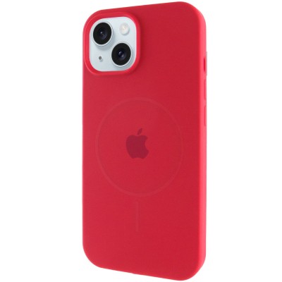 Чохол Silicone Case Full Protective (AA) with MagSafe для Apple iPhone 15 Plus (6.7") Червоний / Deep Red Чохол Silicone Case Full Protective (AA) with MagSafe для Apple iPhone 15 Plus (6.7") Червоний / Deep Red