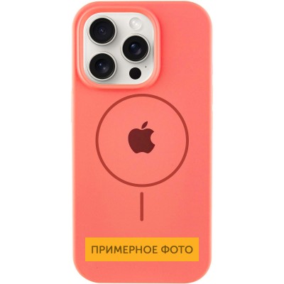 Чохол Silicone Case Full Protective (AA) with MagSafe для Apple iPhone 16 (6.1") Кавуновий / Watermelon red Чохол Silicone Case Full Protective (AA) with MagSafe для Apple iPhone 16 (6.1") Кавуновий / Watermelon red