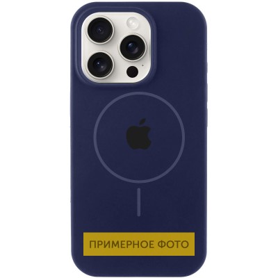 Чохол Silicone Case Full Protective (AA) with MagSafe для Apple iPhone 16 (6.1") Темно-синій / Midnight blue Чохол Silicone Case Full Protective (AA) with MagSafe для Apple iPhone 16 (6.1") Темно-синій / Midnight blue