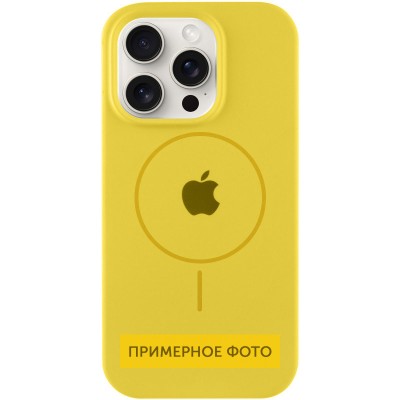 Чохол Silicone Case Full Protective (AA) with MagSafe для Apple iPhone 16 Plus (6.7") Жовтий / Yellow Чохол Silicone Case Full Protective (AA) with MagSafe для Apple iPhone 16 Plus (6.7") Жовтий / Yellow