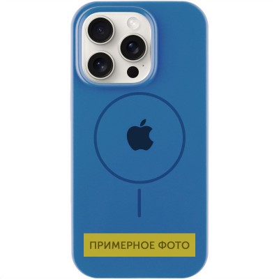 Чохол Silicone Case Full Protective (AA) with MagSafe для Apple iPhone 16 Plus (6.7") Синій / Denim Blue