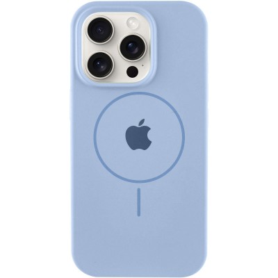 Чохол Silicone Case Full Protective (AA) with MagSafe для Apple iPhone 16 Pro (6.3") Блакитний / Lilac Blue Чохол Silicone Case Full Protective (AA) with MagSafe для Apple iPhone 16 Pro (6.3") Блакитний / Lilac Blue
