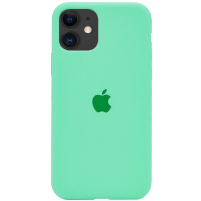 Чохол Silicone Case Full Protective (AA) для Apple iPhone 11 (6.1") Зелений / Spearmint Чохол Silicone Case Full Protective (AA) для Apple iPhone 11 (6.1") Зелений / Spearmint
