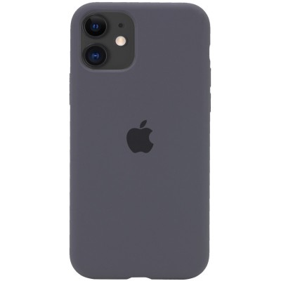 Чохол Silicone Case Full Protective (AA) для Apple iPhone 11 (6.1") Сірий / Dark Grey Чохол Silicone Case Full Protective (AA) для Apple iPhone 11 (6.1") Сірий / Dark Grey