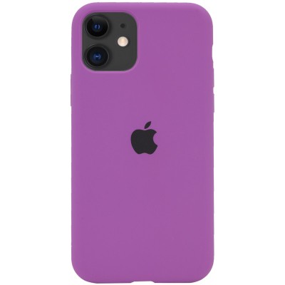 Чохол Silicone Case Full Protective (AA) для Apple iPhone 11 (6.1") Фіолетовий / Grape Чохол Silicone Case Full Protective (AA) для Apple iPhone 11 (6.1") Фіолетовий / Grape
