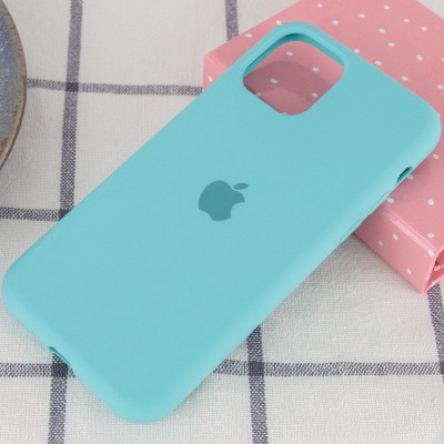 Чохол Silicone Case Full Protective (AA) для Apple iPhone 11 Pro (5.8") Бірюзовий / Marine Green Чохол Silicone Case Full Protective (AA) для Apple iPhone 11 Pro (5.8") Бірюзовий / Marine Green
