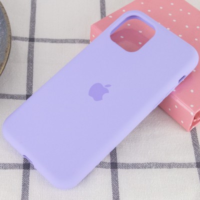 Чохол Silicone Case Full Protective (AA) для Apple iPhone 11 Pro (5.8") Бузковий / Dasheen Чохол Silicone Case Full Protective (AA) для Apple iPhone 11 Pro (5.8") Бузковий / Dasheen