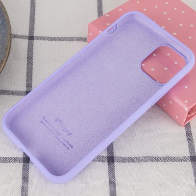 Чохол Silicone Case Full Protective (AA) для Apple iPhone 11 Pro (5.8") Бузковий / Dasheen Чохол Silicone Case Full Protective (AA) для Apple iPhone 11 Pro (5.8") Бузковий / Dasheen