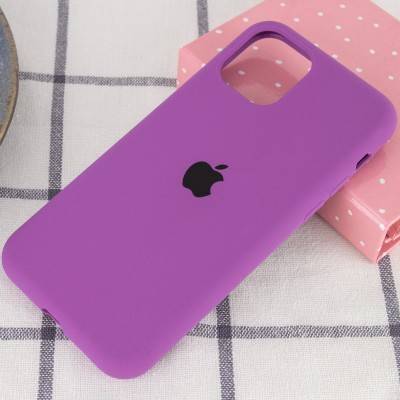 Чохол Silicone Case Full Protective (AA) для Apple iPhone 11 Pro (5.8") Фіолетовий / Grape Чохол Silicone Case Full Protective (AA) для Apple iPhone 11 Pro (5.8") Фіолетовий / Grape