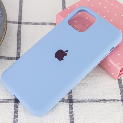 Чохол Silicone Case Full Protective (AA) для Apple iPhone 11 Pro Max (6.5") Блакитний / Lilac Blue Чохол Silicone Case Full Protective (AA) для Apple iPhone 11 Pro Max (6.5") Блакитний / Lilac Blue