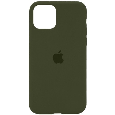 Чохол Silicone Case Full Protective (AA) для Apple iPhone 11 Pro Max (6.5") Зелений / Dark Olive Чохол Silicone Case Full Protective (AA) для Apple iPhone 11 Pro Max (6.5") Зелений / Dark Olive