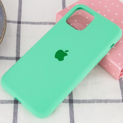 Чохол Silicone Case Full Protective (AA) для Apple iPhone 11 Pro Max (6.5") Зелений / Spearmint Чохол Silicone Case Full Protective (AA) для Apple iPhone 11 Pro Max (6.5") Зелений / Spearmint