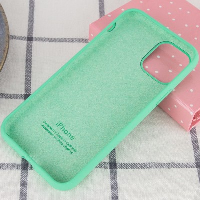 Чохол Silicone Case Full Protective (AA) для Apple iPhone 11 Pro Max (6.5") Зелений / Spearmint Чохол Silicone Case Full Protective (AA) для Apple iPhone 11 Pro Max (6.5") Зелений / Spearmint