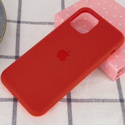 Чохол Silicone Case Full Protective (AA) для Apple iPhone 11 Pro Max (6.5") Червоний / Dark Red Чохол Silicone Case Full Protective (AA) для Apple iPhone 11 Pro Max (6.5") Червоний / Dark Red