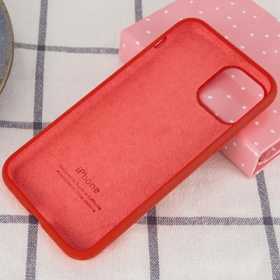 Чохол Silicone Case Full Protective (AA) для Apple iPhone 11 Pro Max (6.5") Червоний / Dark Red Чохол Silicone Case Full Protective (AA) для Apple iPhone 11 Pro Max (6.5") Червоний / Dark Red
