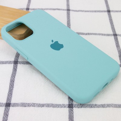 Чохол Silicone Case Full Protective (AA) для Apple iPhone 12 Pro Max (6.7") Бірюзовий / Marine Green Чохол Silicone Case Full Protective (AA) для Apple iPhone 12 Pro Max (6.7") Бірюзовий / Marine Green
