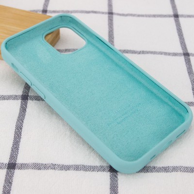 Чохол Silicone Case Full Protective (AA) для Apple iPhone 12 Pro Max (6.7") Бірюзовий / Marine Green Чохол Silicone Case Full Protective (AA) для Apple iPhone 12 Pro Max (6.7") Бірюзовий / Marine Green